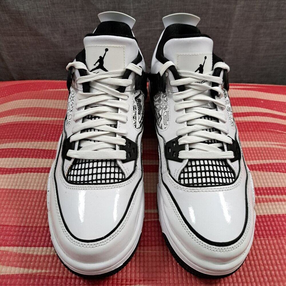 %Size 6.5Y - Nike Air Jordan 4 Retro (GS) 'DIY' Youth Shoes AJ24 - Picture 3 of 14